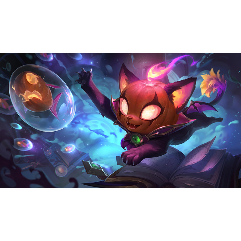 Πίνακας σε καμβά με  Bewitching Yuumi  league of legends Art